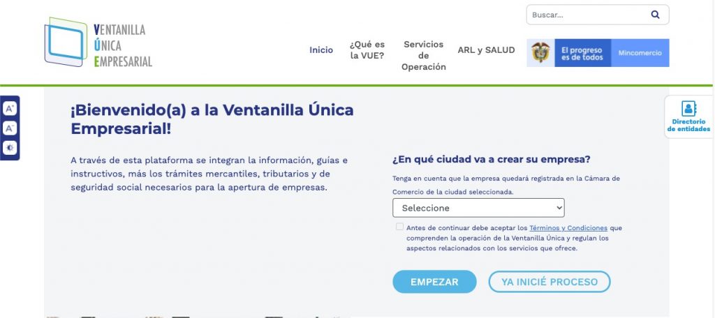 ventanilla unica empresarial