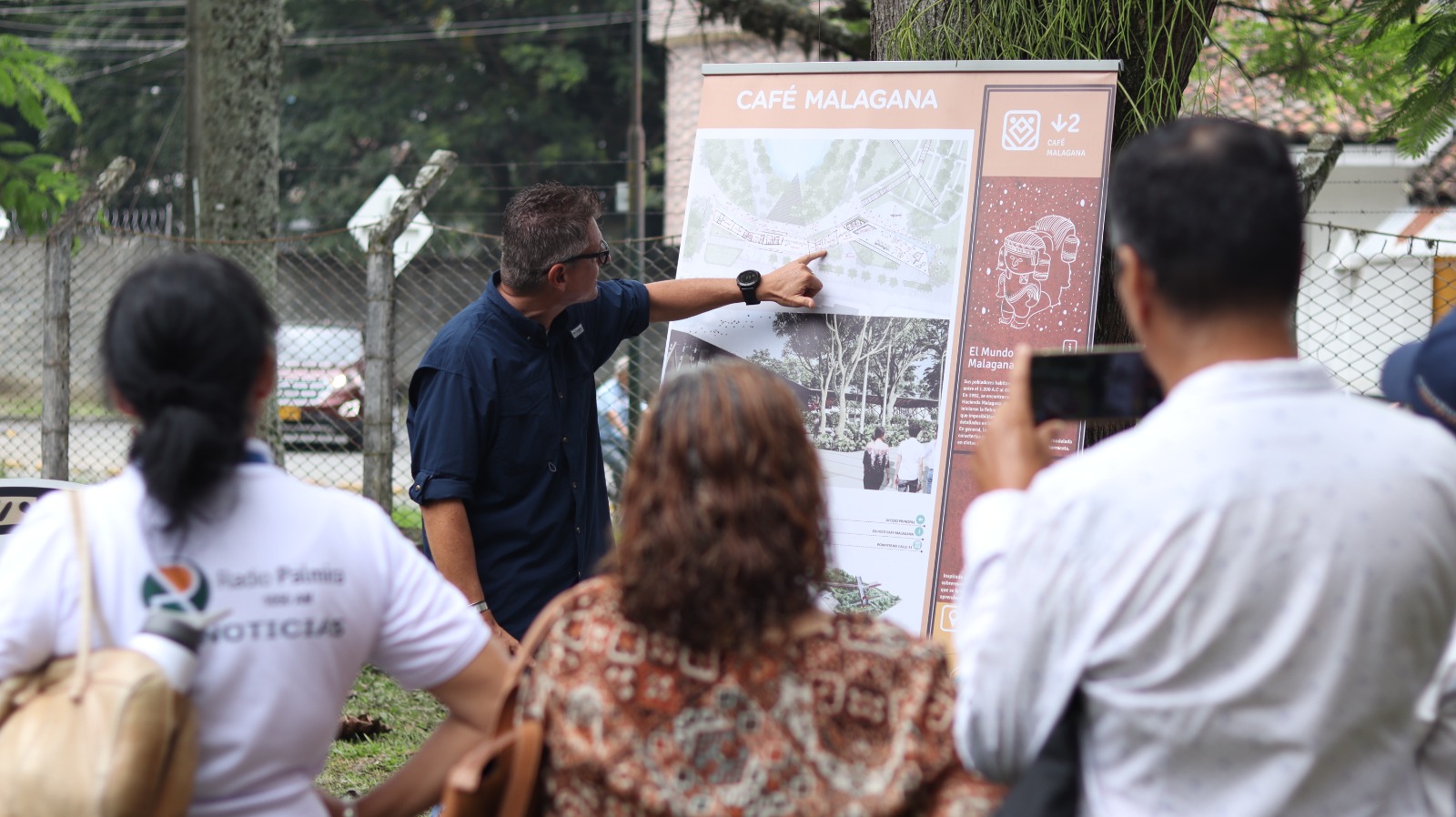 Journalists from Palmyra get a closer look at the new municipal forest program –