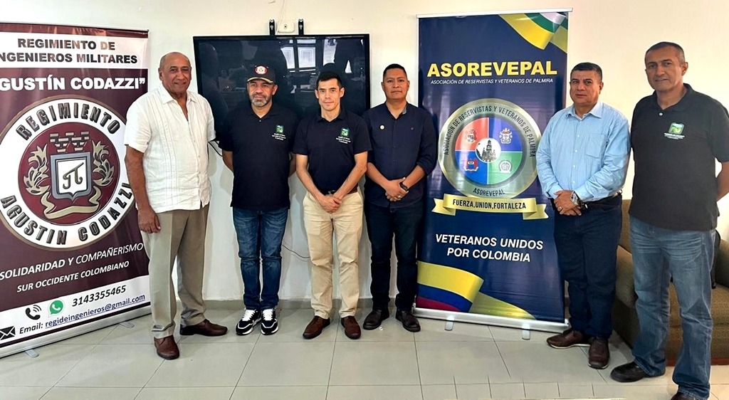 Palmira reconoce a sus veteranos: encuentro entre el secretario de Seguridad y oficiales de la Reserva del Ejército Nacional