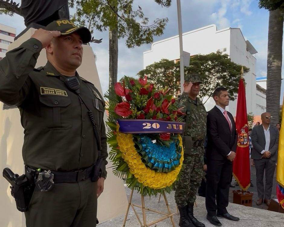 Palmira rindió honores a la patria y a las Fuerzas Armadas