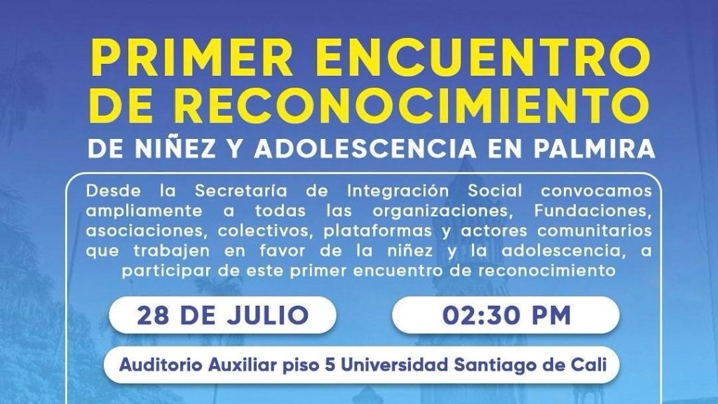 Palmira convoca a organizaciones de niñez y adolescencia para actualizar su política pública local