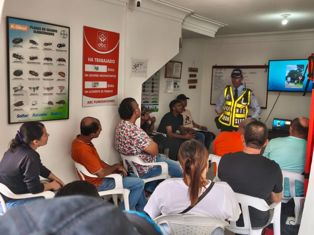 Palmira refuerza la seguridad vial con capacitaciones a conductores de vehículos de empresas