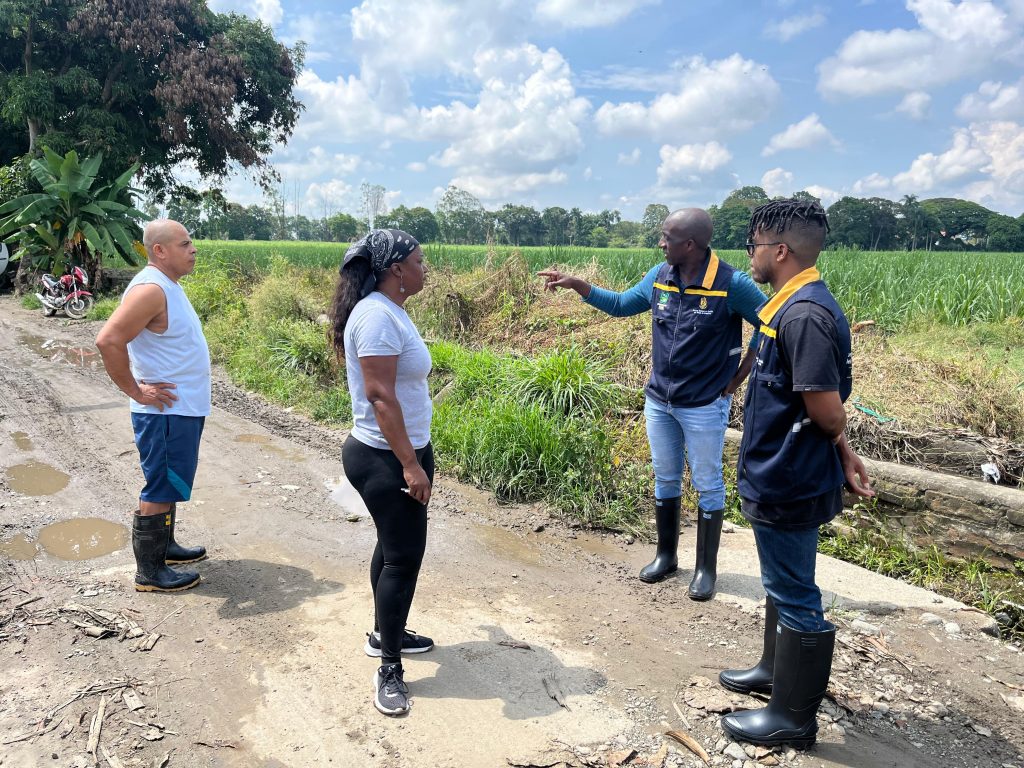 Alcaldía de Palmira realizó recorrido por sectores afectados por las fuertes lluvias de este lunes festivo