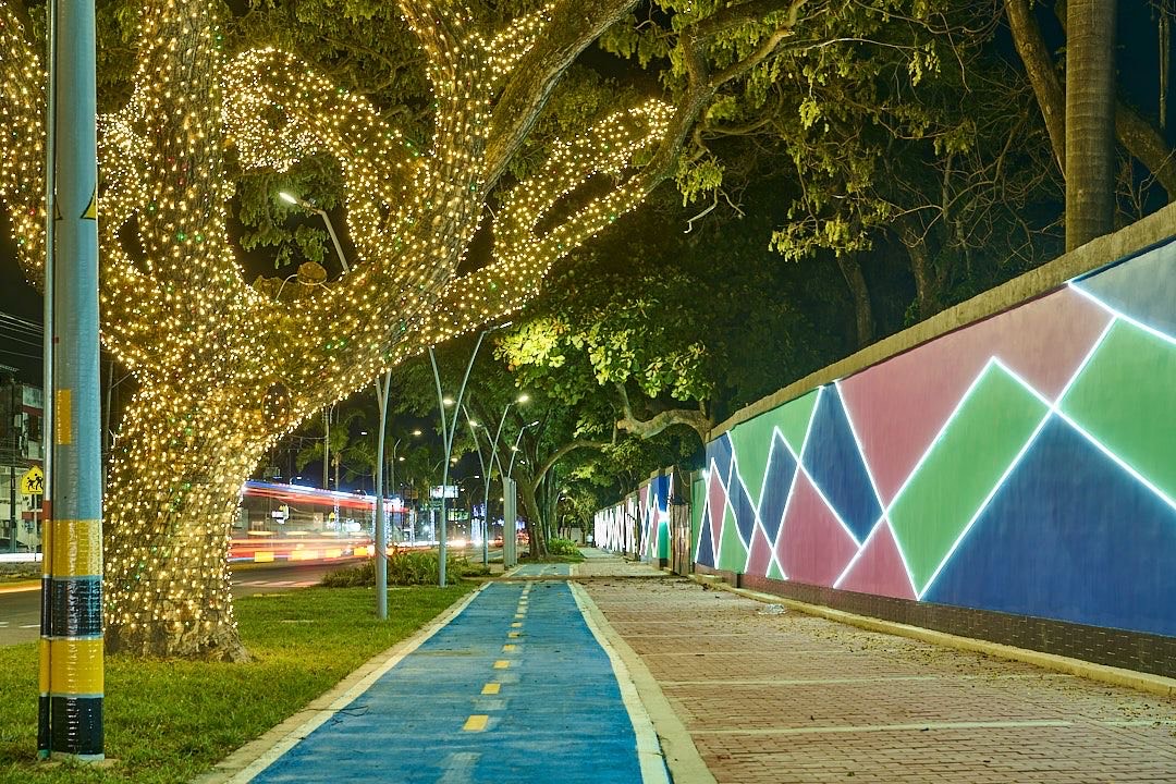 bulevar la 42, cicloruta y andenes