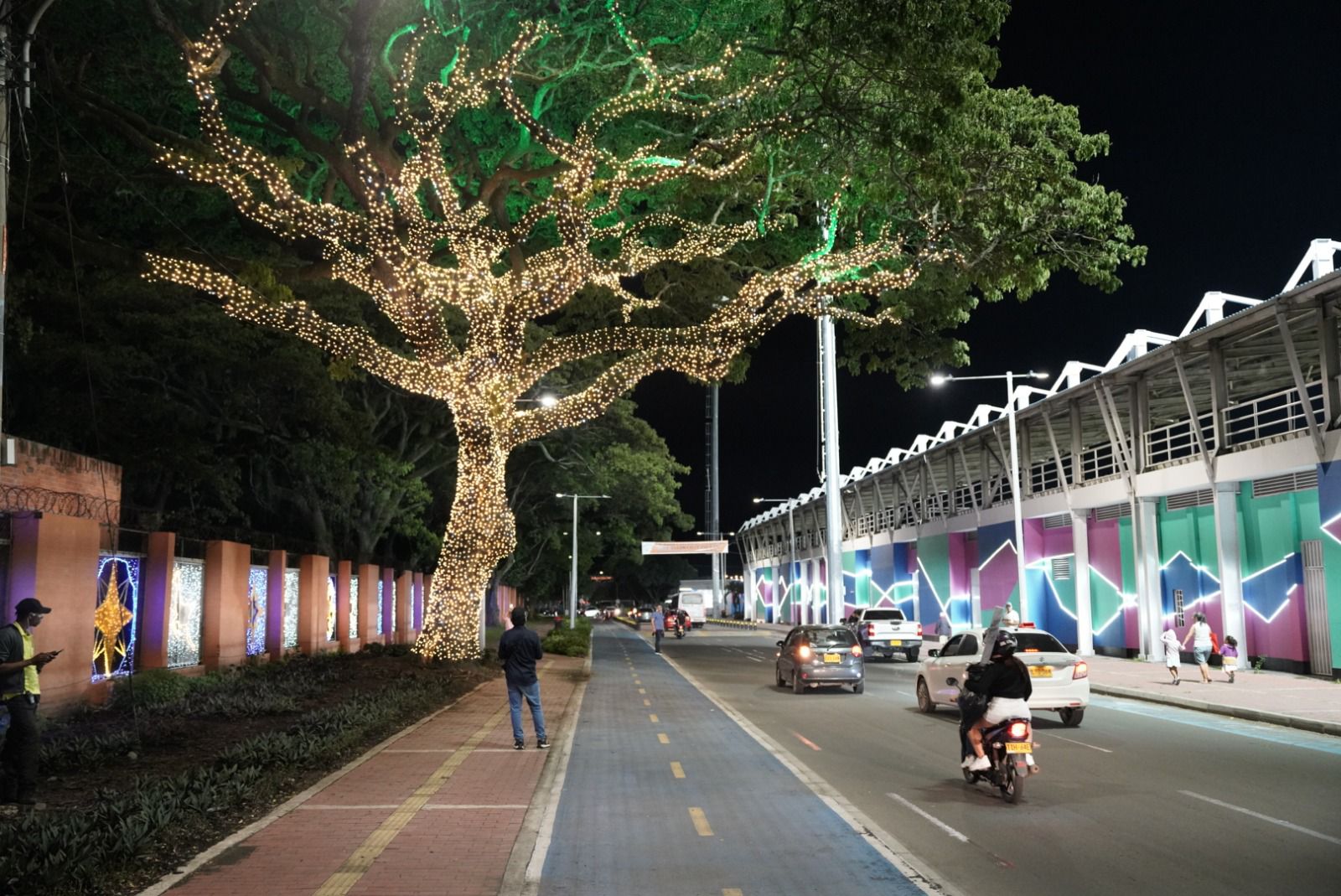 alumbrado navideño noche de velitas